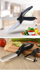 Multi-Function Scissors with Chopping Board